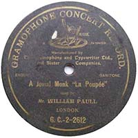 Gramophone Concert Record G C-2-2612